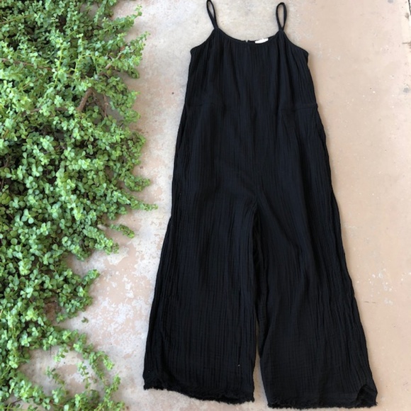 eileen fisher gauze jumpsuit